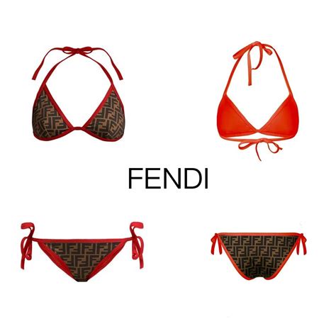 fendi runway red|Fendi bikini 2024.